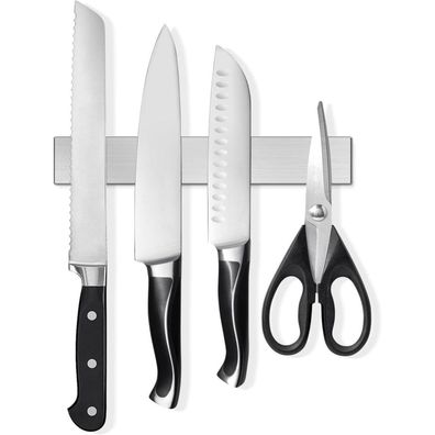 Magnetleiste Messer Selbstklebend Edelstahl 25cm Stark Magnetisch