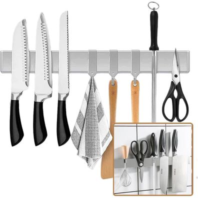 50 cm Magnetleiste Messerhalter Edelstahl Selbstklebend Ohne Bohren magnetisch