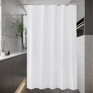 Duschvorhang 150x200 Textil Stoff Anti-Schimmel Wasserdicht Waschbar