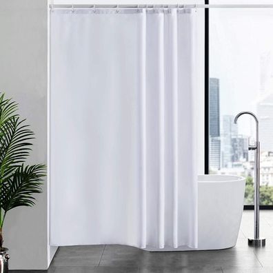 Duschvorhang Furlinic 180x200 Textil Wasserdicht Anti-Schimmel