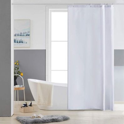 Schmaler Duschvorhang für Eck Dusche und Kleine Badewanne, Polyester