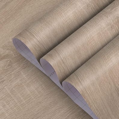Selbstklebende Folie Graue Holzmaserung Möbelfolie 40CMx9M Woodgrain-Design DIY