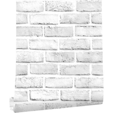 Selbstklebende Tapete Ziegel Vintage Backstein Stein Wandpapier 45x600cm