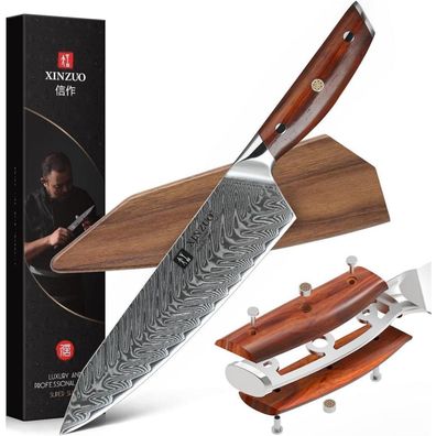 XINZUO Damaststahl Kochmesser 21cm Kiritsuke Chefmesser Gyuto Küchenmesser