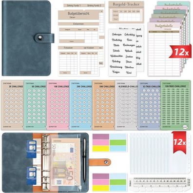 Budget Planner Deutsch Geld Sparen Sparbuch Startset mit 8 Sparchallenges