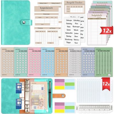 Budget Planner Deutsch Geld Sparen Startset 8 Sparchallenges A6 Binder
