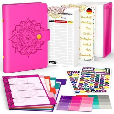 Budget Planner Deutsch A6 Finanzplaner Geld Sparbuch Rose