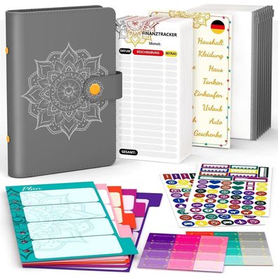 Budget Planner Deutsch A6 Finanzplaner Sparbuch Haushaltsbuch Geldsparmappe