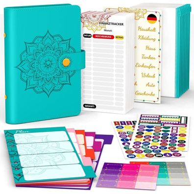 Budget Planner Deutsch A6 Finanzplaner Haushaltsbuch Sparbuch Geld Organizer