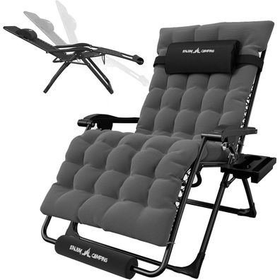 Udpatio Sonnenliege Klappbar Mit Getränkehalter & Auflage, 78cm Extra
