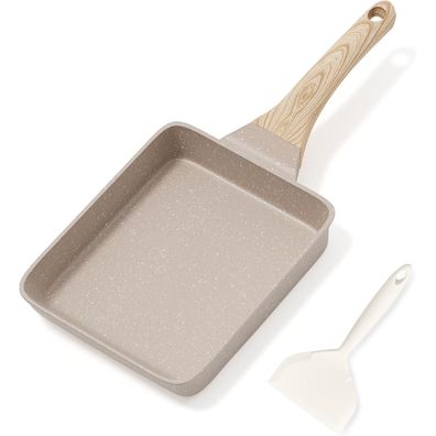 Antihaft Tamagoyaki Omelette Pfanne mit Granit Beschichtung, Induktion