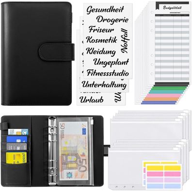 Budget Binder A6 Geldumschläge Umschlagmethode Sparbuch Folien Organizer