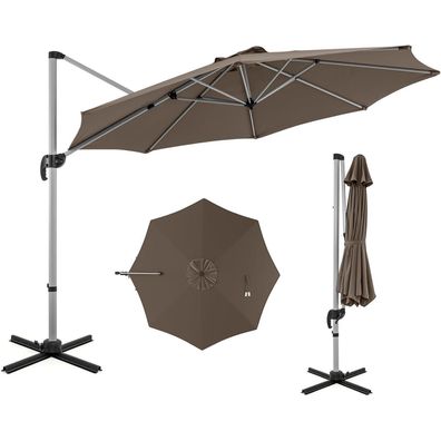 Sonnenschirm Ampelschirm Ø325cm mit Kurbel & Neigungsverstellung