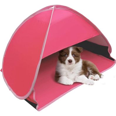 Pop-Up Strand-Sonnenzelt mini-Rosenrot Anti-UV Camping 80x50x55cm