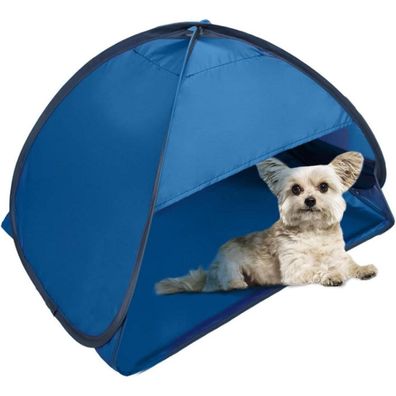 Hacraho Strand-Sonnenschutz Pop-Up-Zelt UV-Schutz Blau