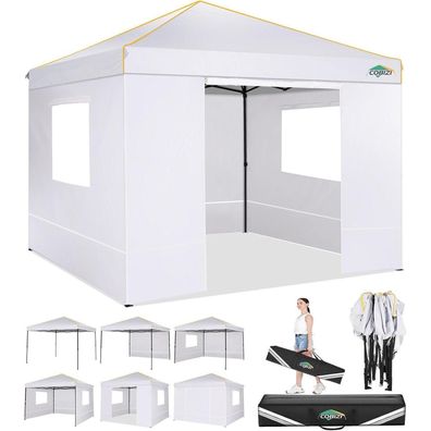 COBIZI Pavillon 3x3 Wasserdicht Stabil Faltpavillon Pop Up Partyzelt Strand