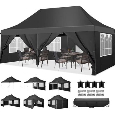 COBIZI Faltpavillon 3x6m Wasserdicht Stabil Winterfest Partyzelt mit