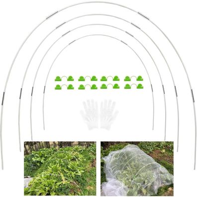 Gewächshausreifen Fiberglas 20Pcs Hoops Folientunnel Bögen Gartenreifen