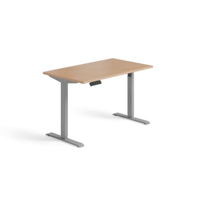 Schnellmontage Elektro-Hubtisch höhenverstellbar, 1200x700x740-1175, Buche/Silber