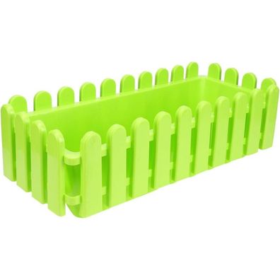 Dekorative Rechteckige Kunststoffzaun Blumentöpfe für Balkon Garten Terrasse