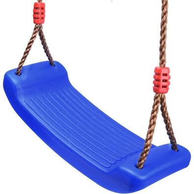 Kunststoff Schaukel für Kinder Blau Outdoor Indoor Höhenverstellbar rutschfest