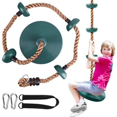Kletterseil Baum Schaukel Kinder Outdoor Kletter Scheibe Tellerschaukel 200kg