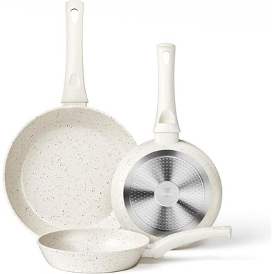 Innerwell Pfannenset Keramik 20/24/28cm Bratpfanne Induktion antihaft PFOA frei