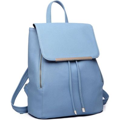 Damen Rucksack PU Leder Wasserdicht Cityrucksack Work Backpack Herren Grün