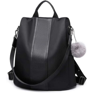 Miss Lulu Damen Rucksack Klein Anti-Diebstahl Schultertasche 2-in-1 Casual