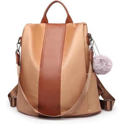 Miss Lulu Damen Rucksack Klein Anti-Diebstahl Schultertasche 2 in 1 Daypack