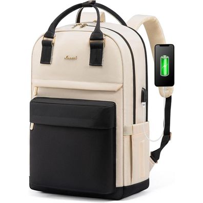 17 Zoll Laptop Rucksack Mädchen Teenager Damen Wasserdicht USB Daypack