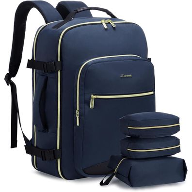 Handgepäck Rucksack 40L Reiserucksack Damen Kofferrucksack Wasserdicht 17 Zoll