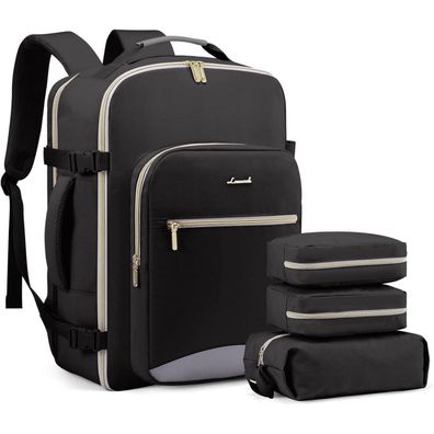 Handgepäck Rucksack 40L Damen Reiserucksack Kofferrucksack 17 Zoll Laptop
