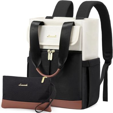 Damen Rucksack Groß 15,6 Zoll Laptop Schulrucksack Uni Arbeitstasche Handtasche