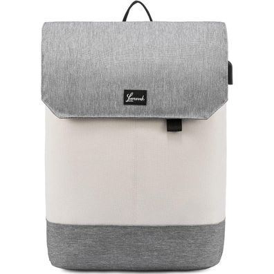 Damen Laptop Rucksack 17 Zoll Wasserdicht Diebstahlschutz Beige Grau