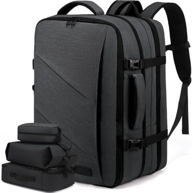 Lovevook Reiserucksack 17,3 Zoll Laptop Handgepäck 30L-40L Grau