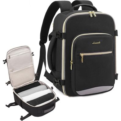 Lovevook Handgepäck Rucksack 40x20x25 Schwarz 14 Zoll Laptop Damen Herren