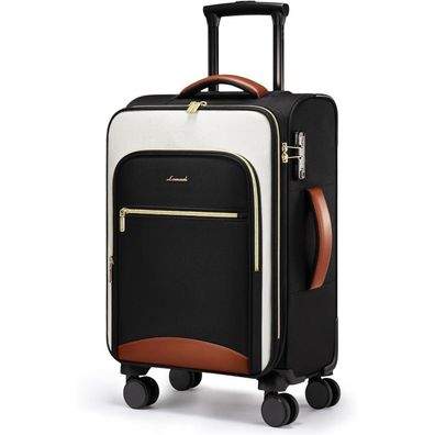 Handgepäck Koffer Rollen Trolley Rucksack 55X40X20 Stoff Luggage Rollkoffer