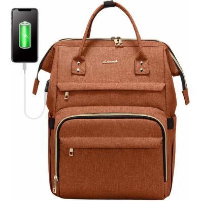 Lovevook Damen Laptoprucksack 15,6 Zoll, Stylischer Rucksack für Reise, Job