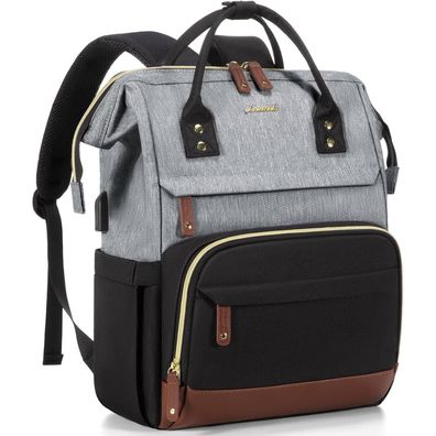 Damen Laptop Rucksack 15.6 Zoll Schule Reise Wasserdicht Bluetenmuster