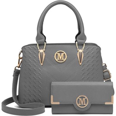 Miss Lulu Handtasche Damen Mittelgroß PU-Leder Crossbody magnetisch