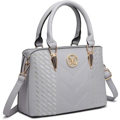 Miss Lulu Handtasche Damen Mittelgroß Lychee Muster Schultertasche