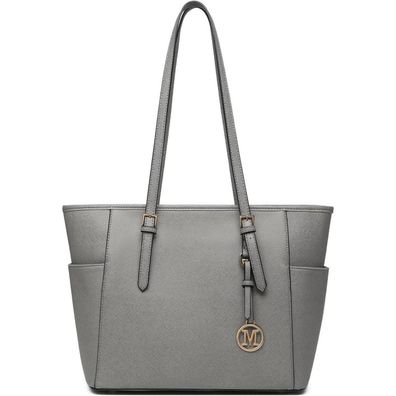 Miss Lulu Damen Handtasche Groß Shopper PU Leder Mode Schultertasche