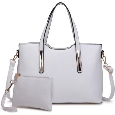 Miss Lulu Damen Handtasche Shopper Schultertasche Set