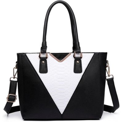 Miss Lulu Damen Handtasche Schultertaschen Shopper Aktentasche Henkeltasche