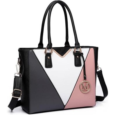 Miss Lulu Damen Handtasche Schultertasche Shopper Aktentasche Henkeltasche Viele