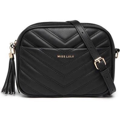 Stilvolle Miss Lulu Damen Umhängetasche PU Leder Crossbody Bag, Verstellbarer
