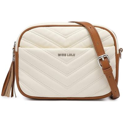 Miss Lulu Umhängetasche Damen Klein Crossbody Bag PU Leder Blau