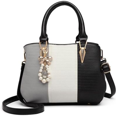 Damen Handtasche Mittelgroß Multicolor Henkeltasche Elegant