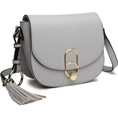 Damen Schultertasche Umhängetasche Cross Body Bag PU Leder Quaste Mode